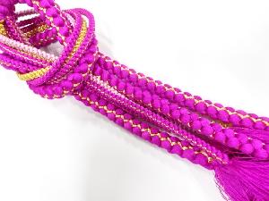 正絹　手組帯締め